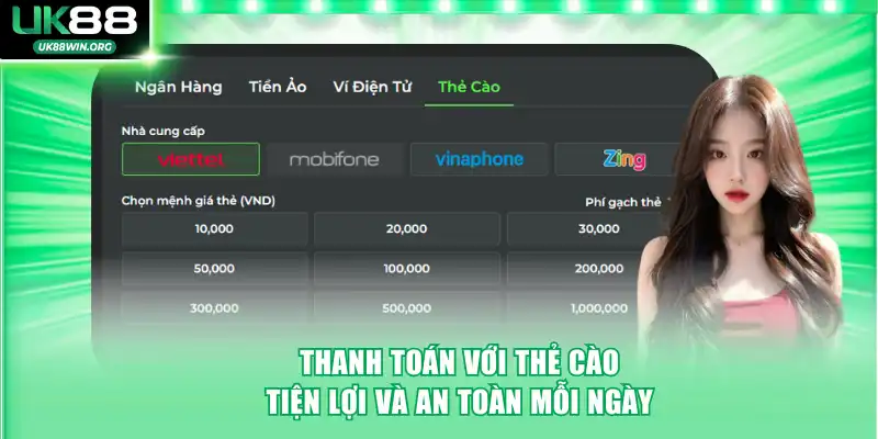 Thanh toán với thẻ cào tiện lợi và an toàn mỗi ngày