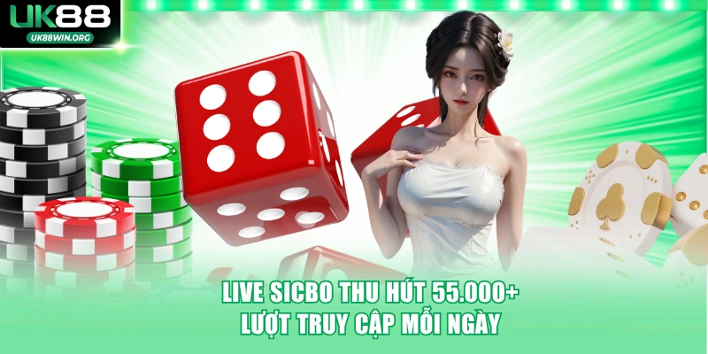 Live Sicbo thu hút 55.000+ lượt truy cập mỗi ngày