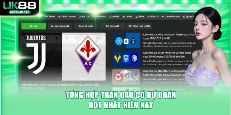 Tổng hợp trận đấu có dự đoán hot nhất hiện nay